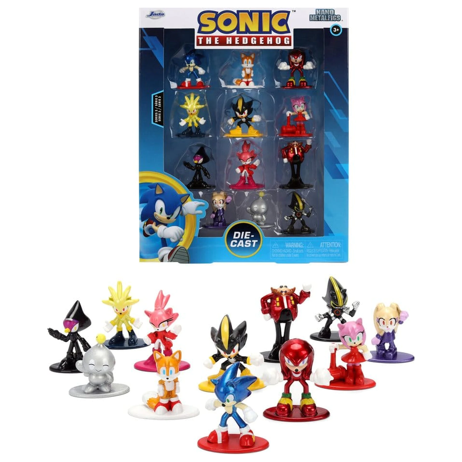 Sonic Nano Metalfigs Mini Figurine Set de 12 piese poza produsului