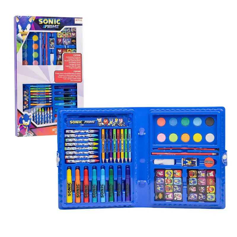 Sonic Prime set de papetarie de colorat poza produsului