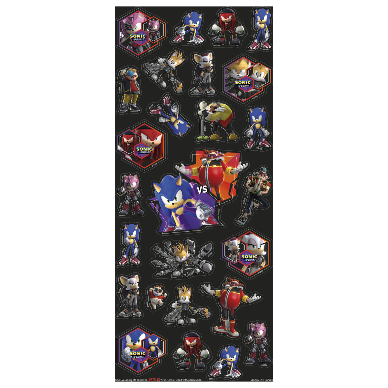 Sonic Prime Set de Super Stickere cu Jucarie poza produsului