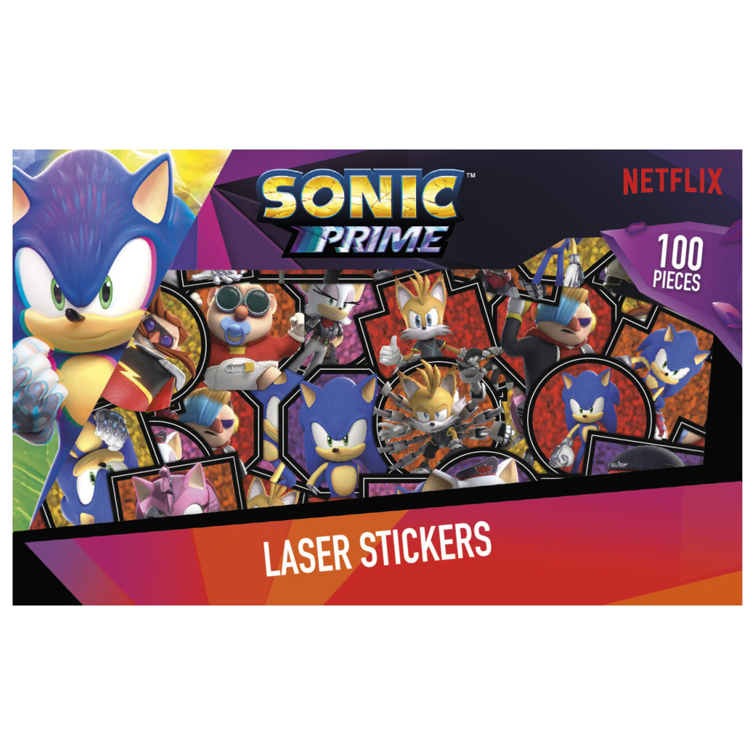 Sonic Prime Set de Super Stickere cu Jucarie poza produsului