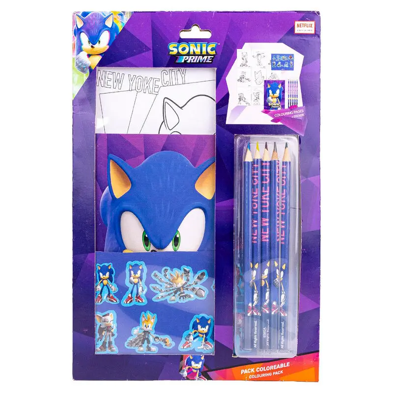 Set papetărie de colorat Sonic Prime poza produsului