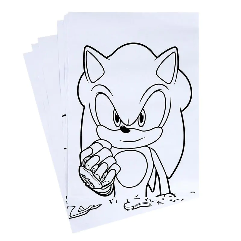 Sonic Prime set de papetarie de colorat poza produsului