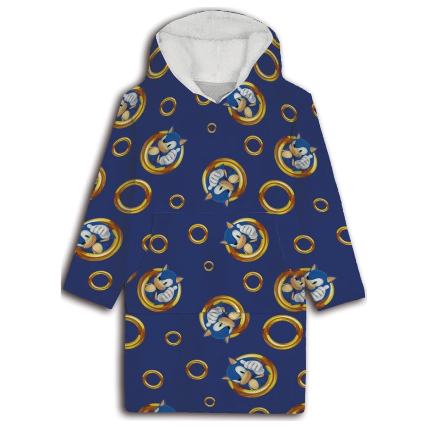 Sonic Ring Adult Wearable Pătură de pluș din fleece Tip poncho poza produsului