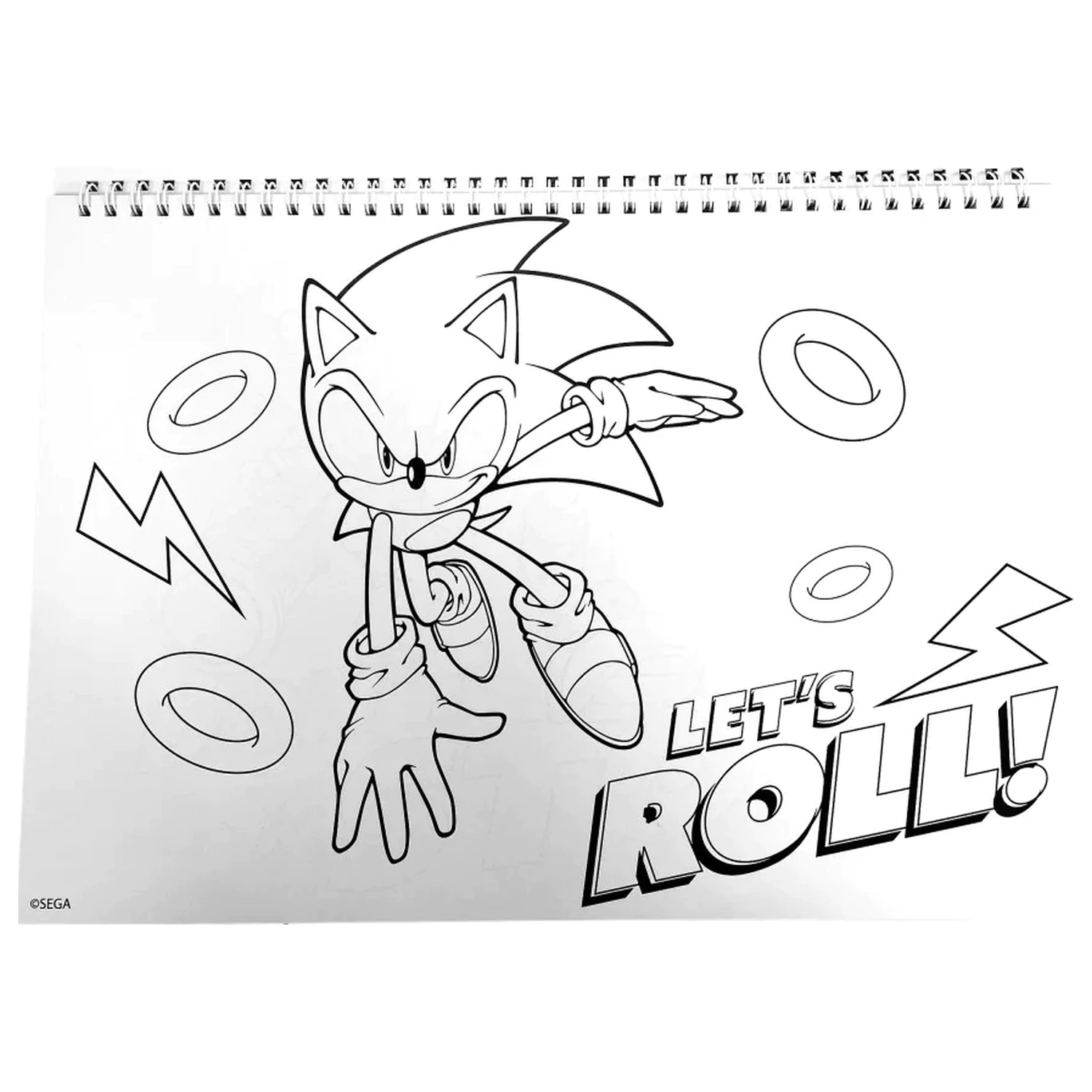 Sonic Speedy A/4 Carnet de schite spiralat cu 40 de stickere poza produsului