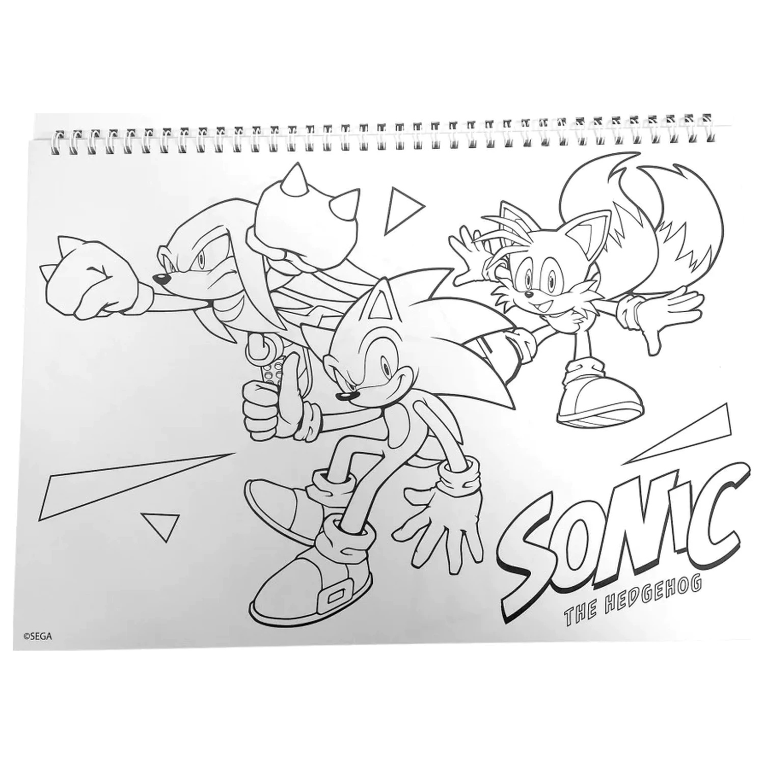 Sonic Speedy A/4 Carnet de schite spiralat cu 40 de stickere poza produsului