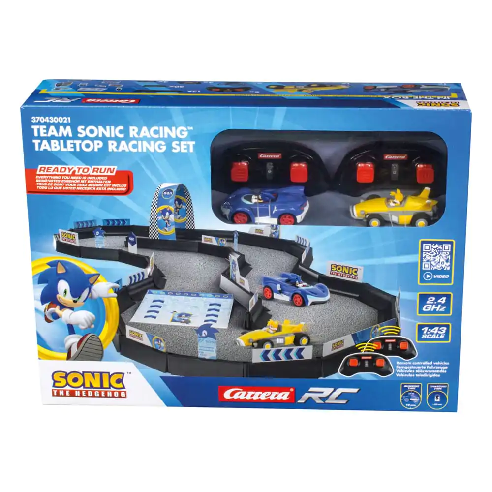 Sonic the Hedgehog mașină RC cu telecomanda scară 1/43 2.4GHz Set de Curse de Masă poza produsului