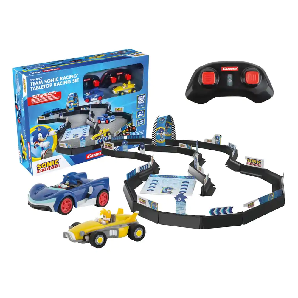 Sonic the Hedgehog mașină RC cu telecomanda scară 1/43 2.4GHz Set de Curse de Masă poza produsului