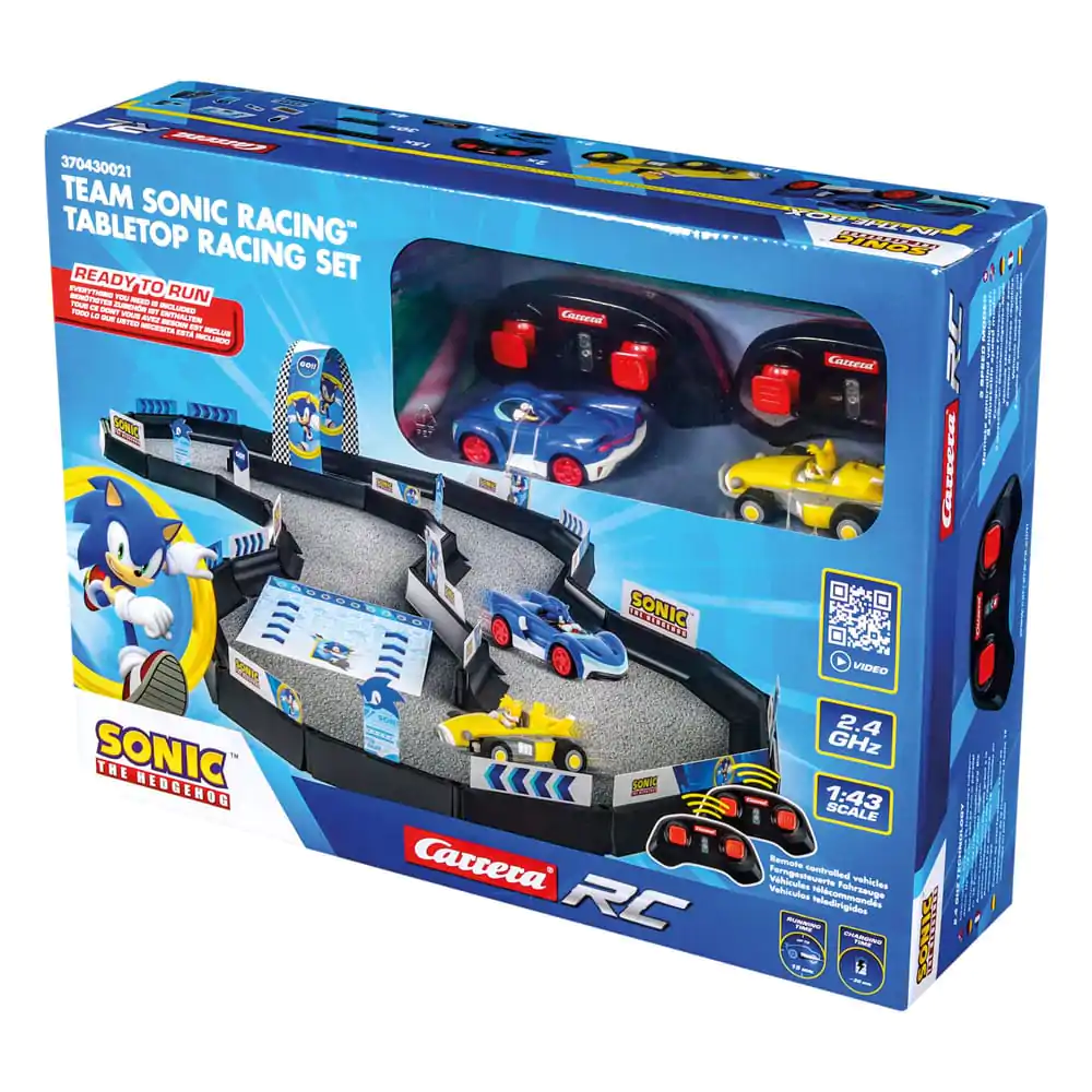 Sonic the Hedgehog mașină RC cu telecomanda scară 1/43 2.4GHz Set de Curse de Masă poza produsului