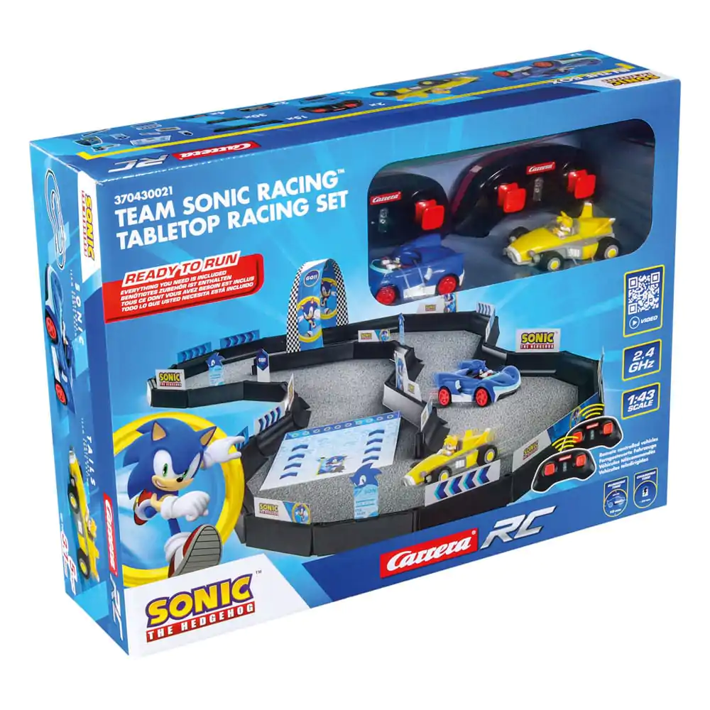 Sonic the Hedgehog mașină RC cu telecomanda scară 1/43 2.4GHz Set de Curse de Masă poza produsului