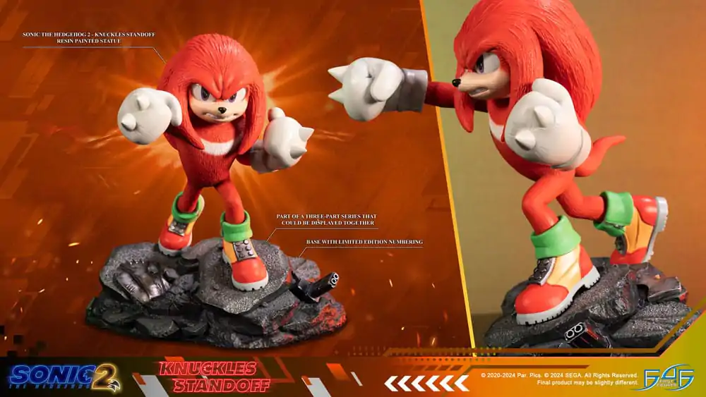 Sonic the Hedgehog 2 Statuie Knuckles Standoff 30 cm poza produsului