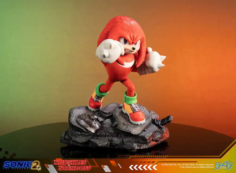 Sonic the Hedgehog 2 Statuie Knuckles Standoff 30 cm poza produsului