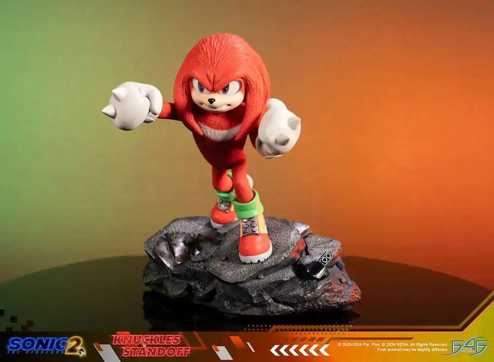 Sonic the Hedgehog 2 Statuie Knuckles Standoff 30 cm poza produsului