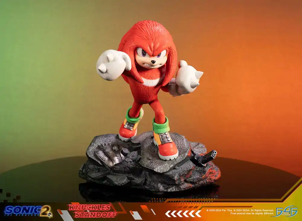 Sonic the Hedgehog 2 Statuie Knuckles Standoff 30 cm poza produsului