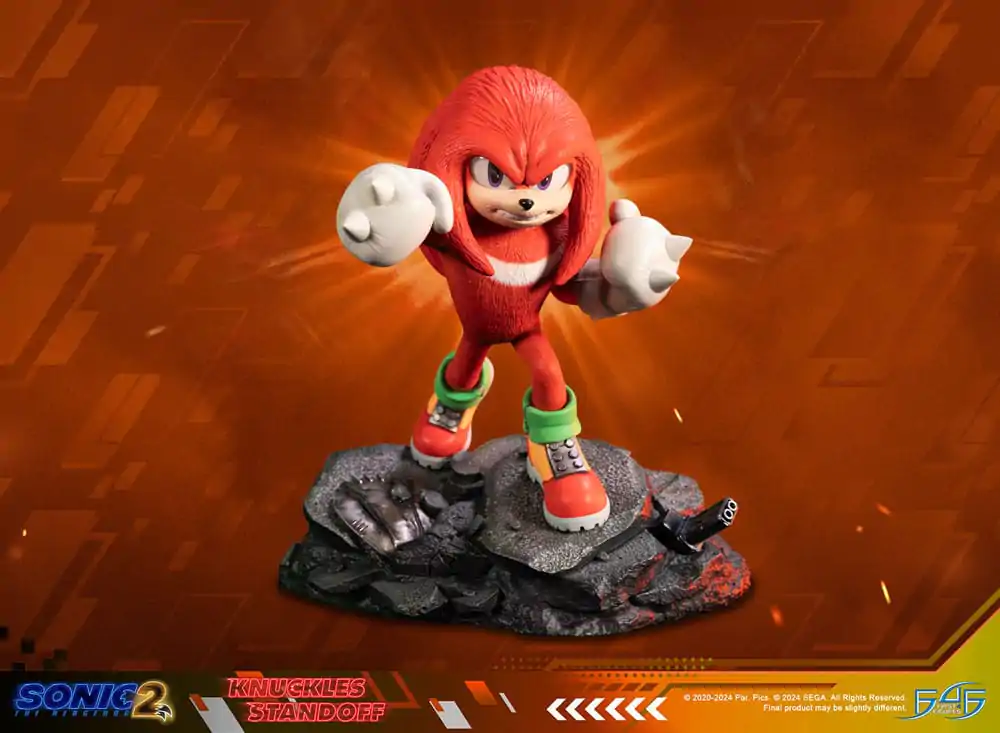 Sonic the Hedgehog 2 Statuie Knuckles Standoff 30 cm poza produsului