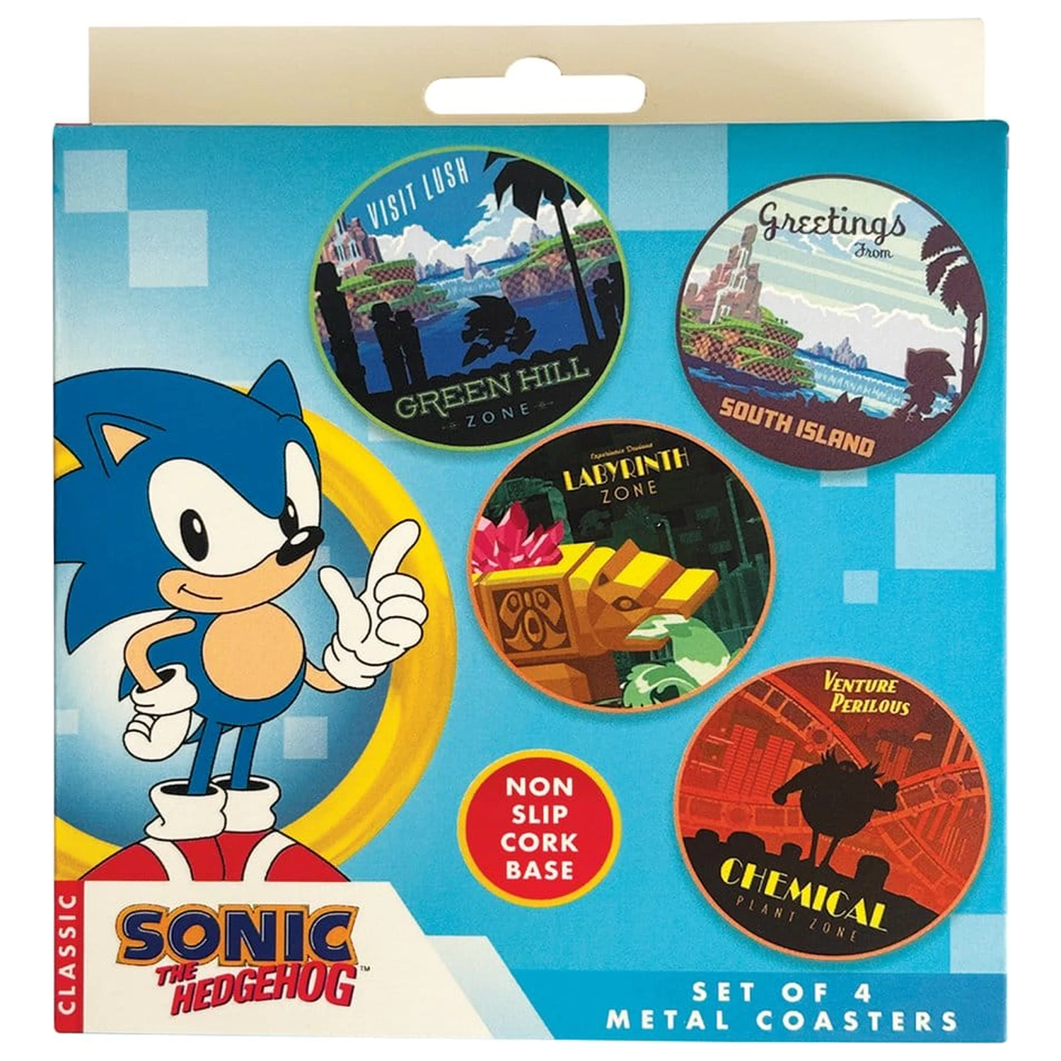 Sonic - The Hedgehog Coaster Pachet de 4 bucati poza produsului