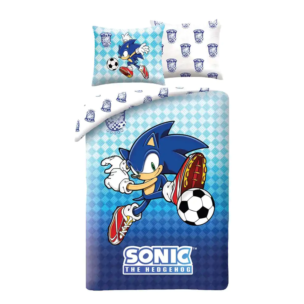 Set Duvet Sonic - The Hedgehog 140 x 200 cm / 70 x 90 cm poza produsului