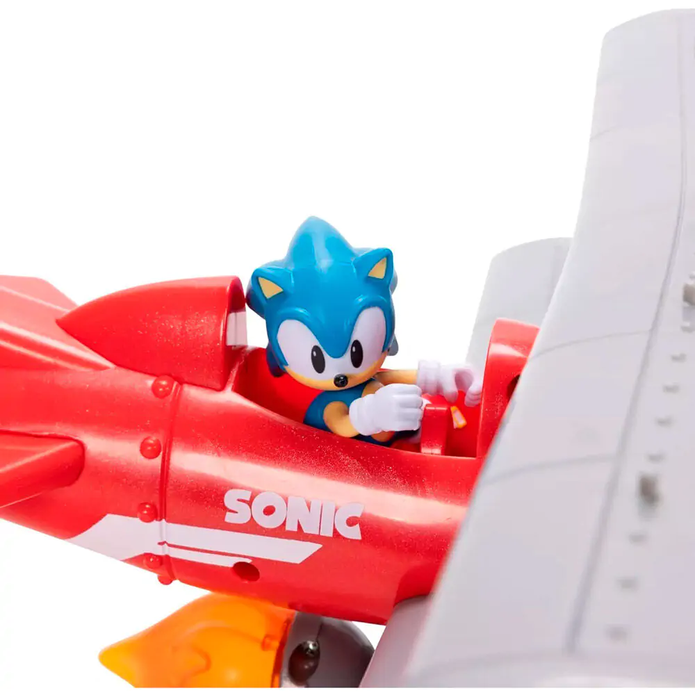 Sonic - The Hedgehog Figurina Mini Set de Joacă Biplan 6 cm poza produsului