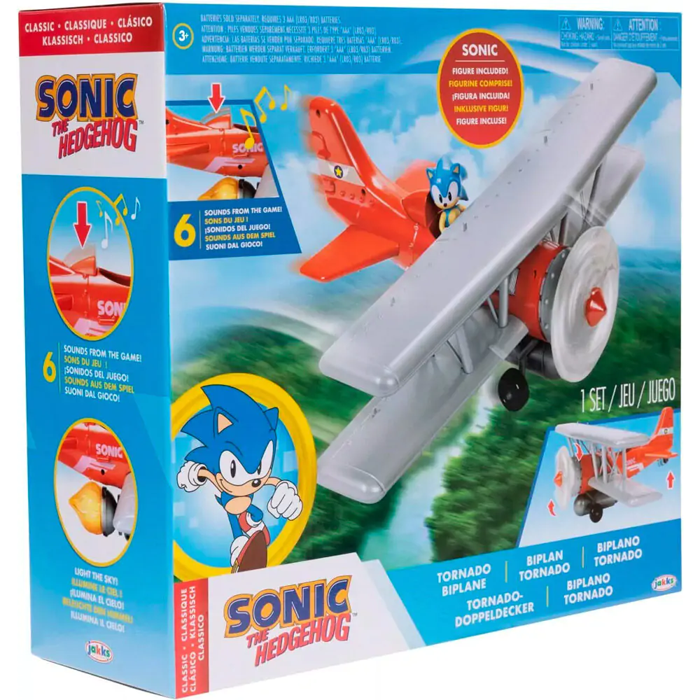 Sonic - The Hedgehog Figurina Mini Set de Joacă Biplan 6 cm poza produsului