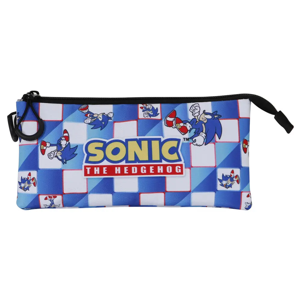 Sonic The Hedgehog Blue etui triplu pentru creioane poza produsului