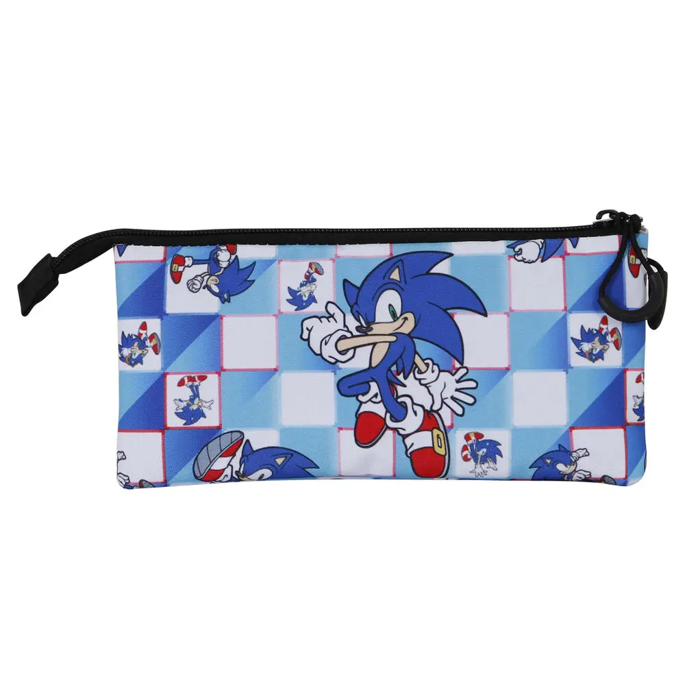 Sonic The Hedgehog Blue etui triplu pentru creioane poza produsului