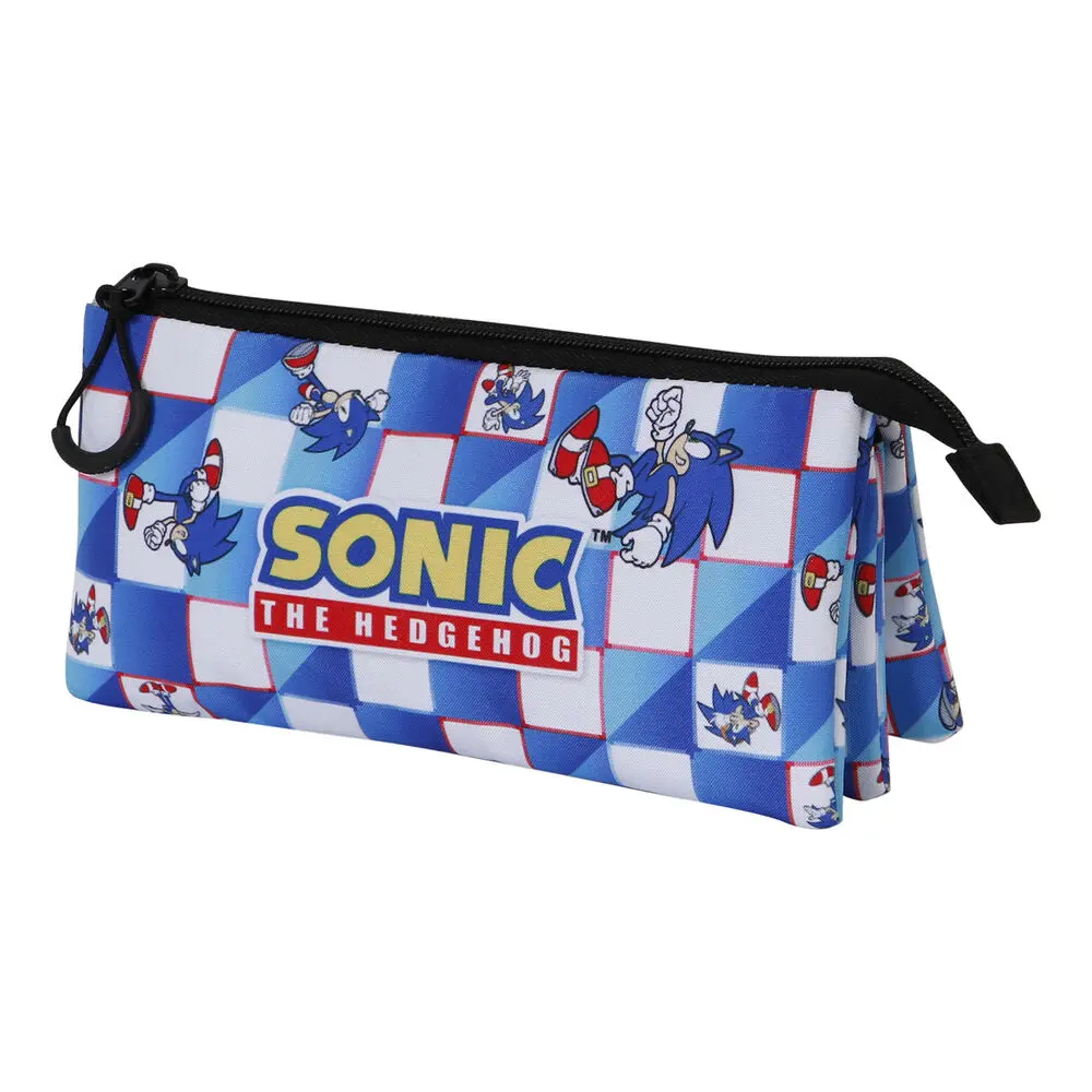 Sonic The Hedgehog Blue etui triplu pentru creioane poza produsului