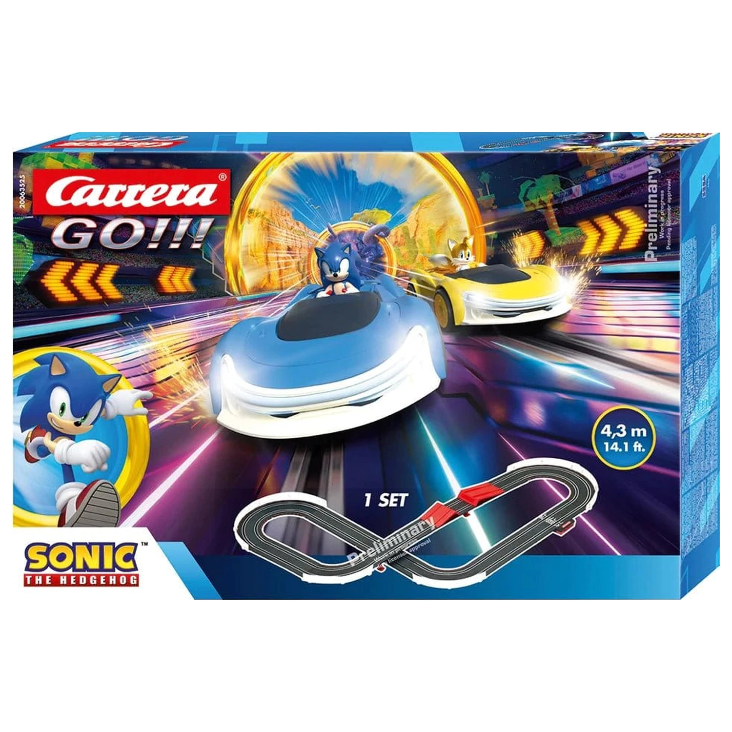 Sonic the Hedgehog Carrera GO!!! Set pistă de curse (BO) Sonic Racing CrossWorlds poza produsului