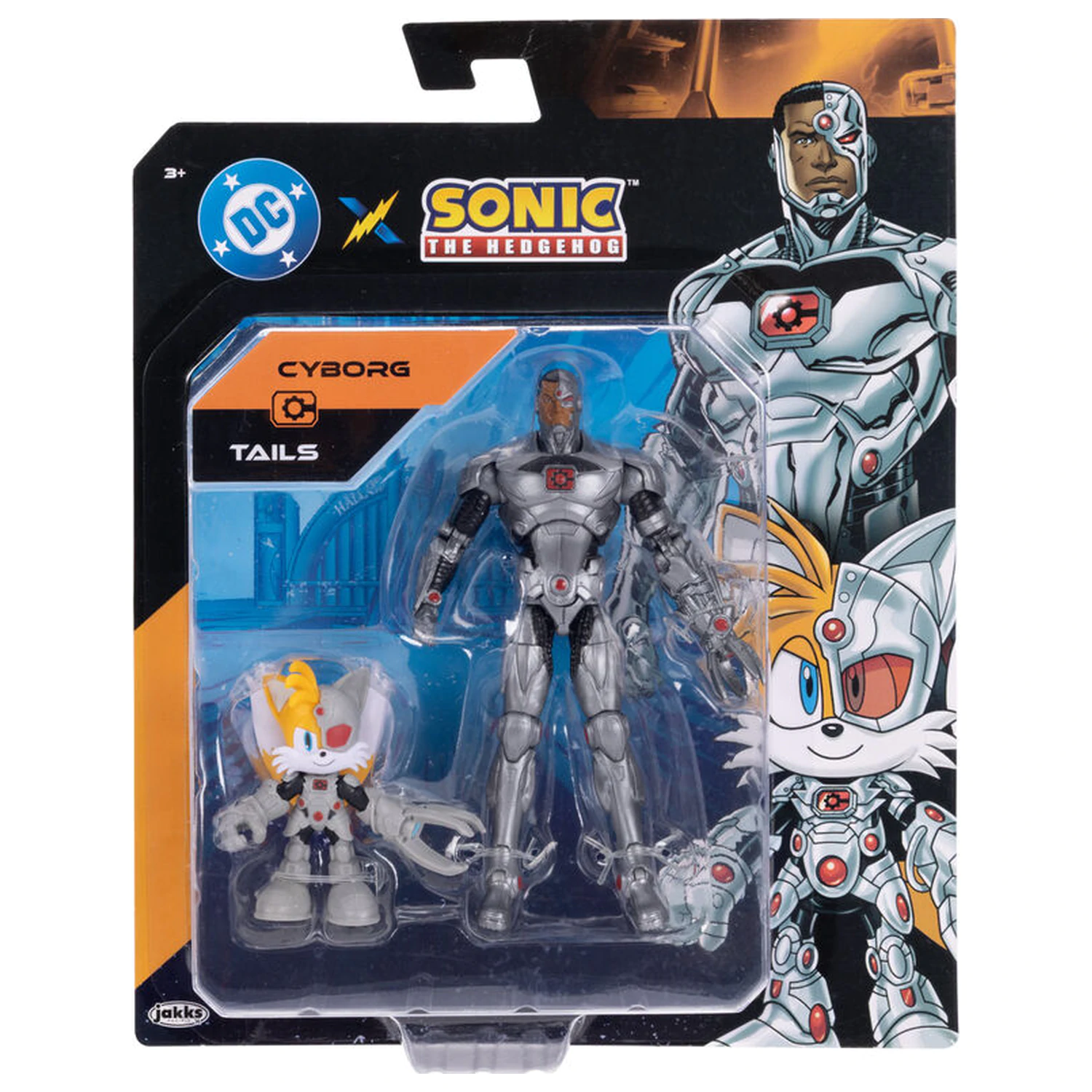 Sonic The Hedgehog Cyborg & Tails pachet 2 figurine poza produsului