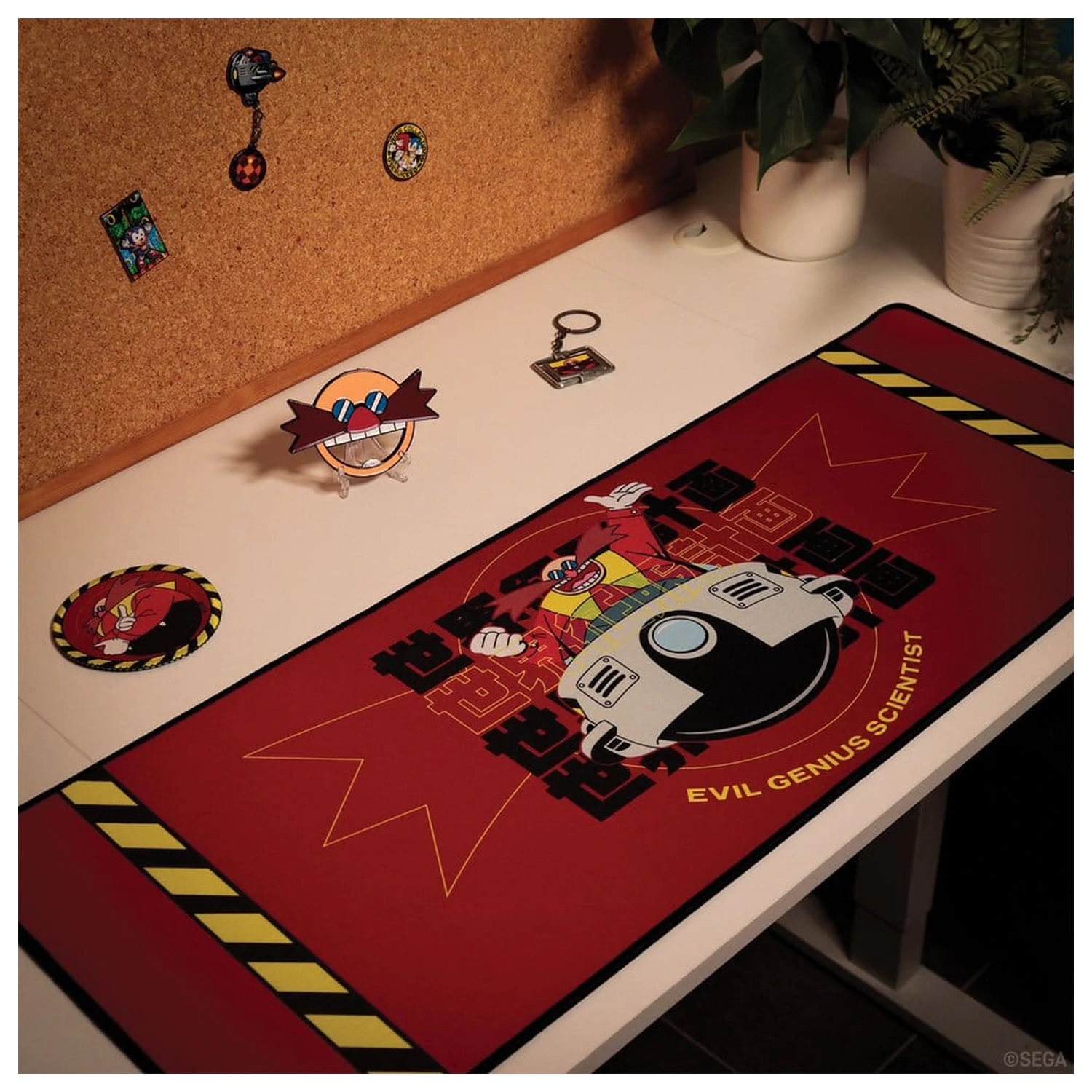 Sonic - The Hedgehog Covor de birou si Set de suporturi pentru pahare Dr. Eggman poza produsului
