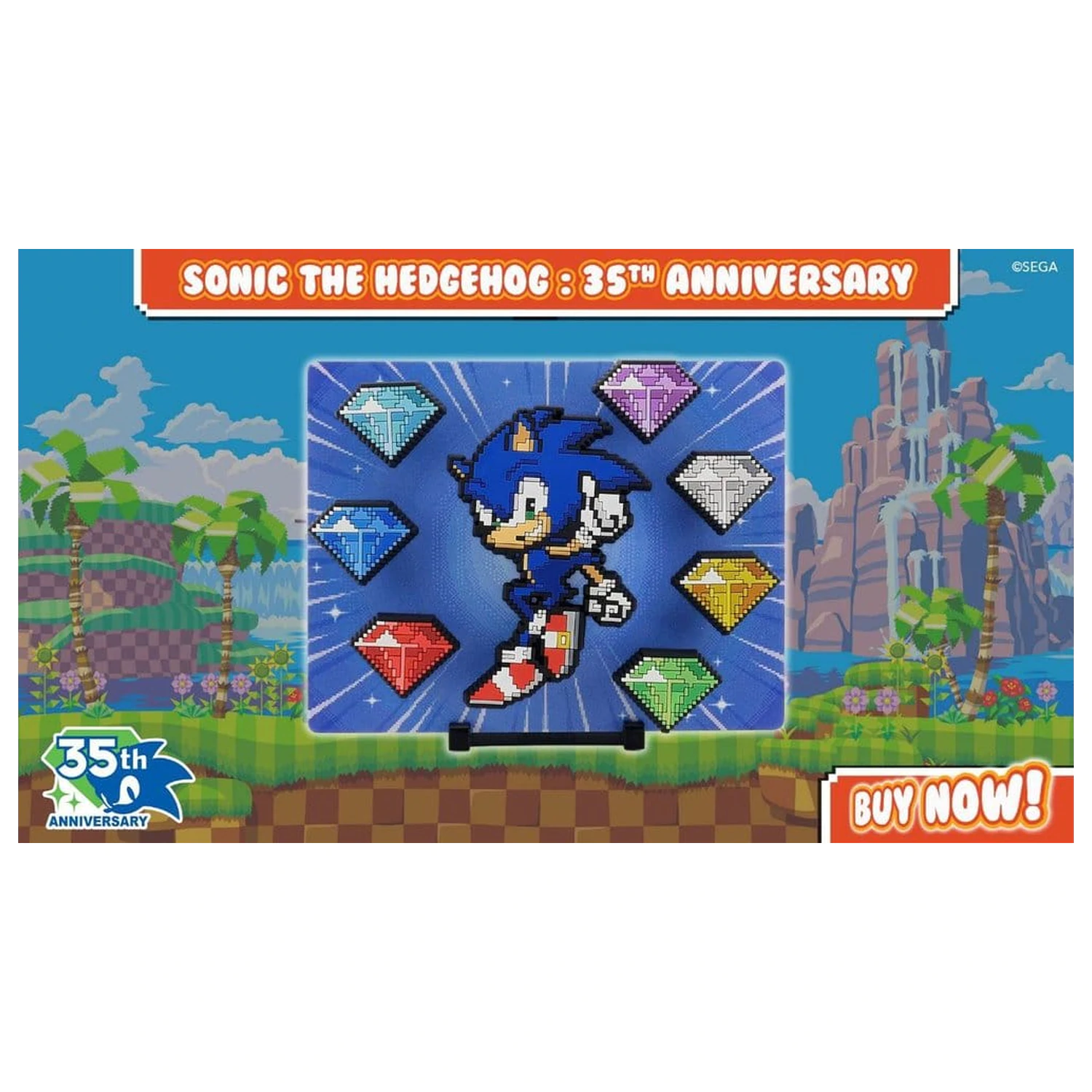 Sonic The Hedgehog FiGGYZ Magnet Colectionabil Modern Sonic Aniversare 35 9 cm poza produsului
