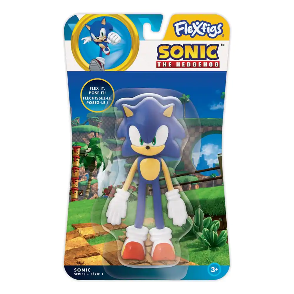 Figurină flexibilă Sonic the Hedgehog FleXfigs, figurină flexibilă Sonic poza produsului