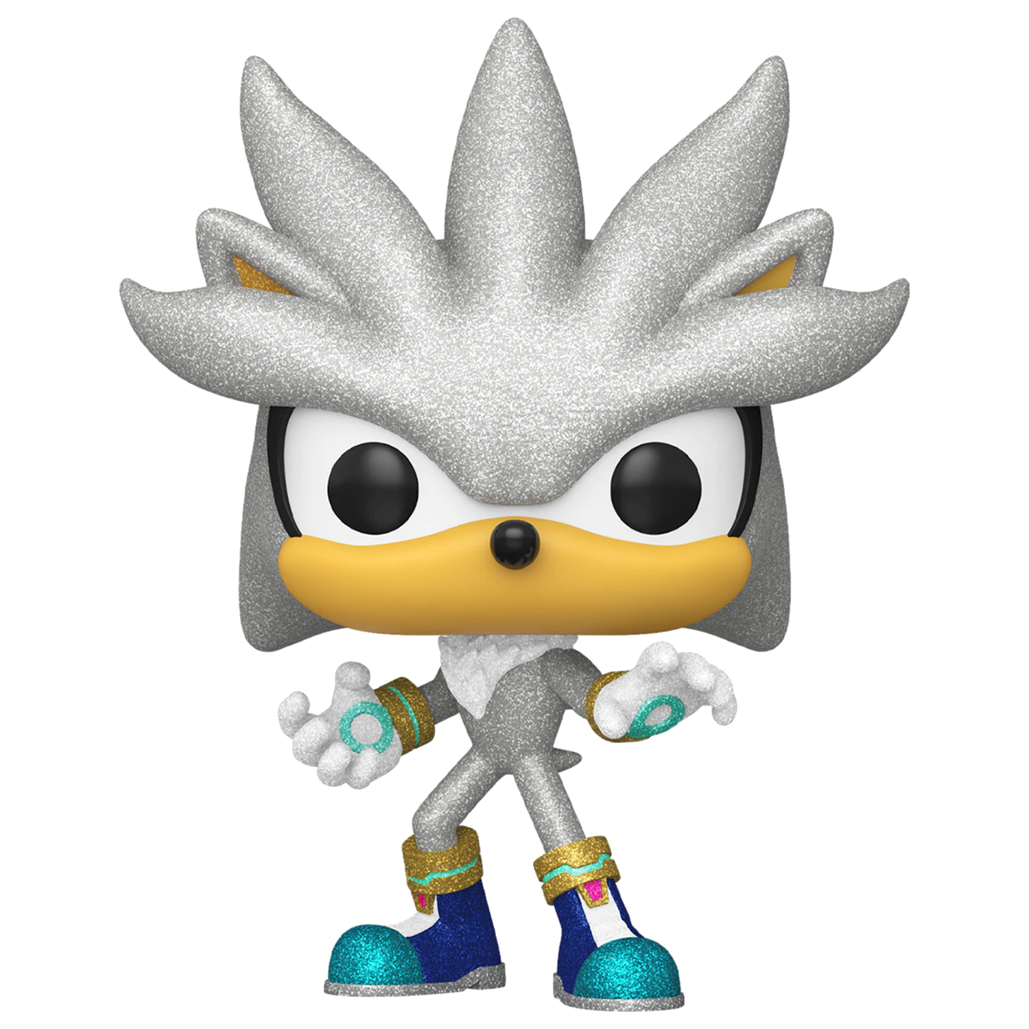 Sonic The Hedgehog Funko POP! Games Figurina din vinil Silver The Hedgehog (FL) 9 cm poza produsului