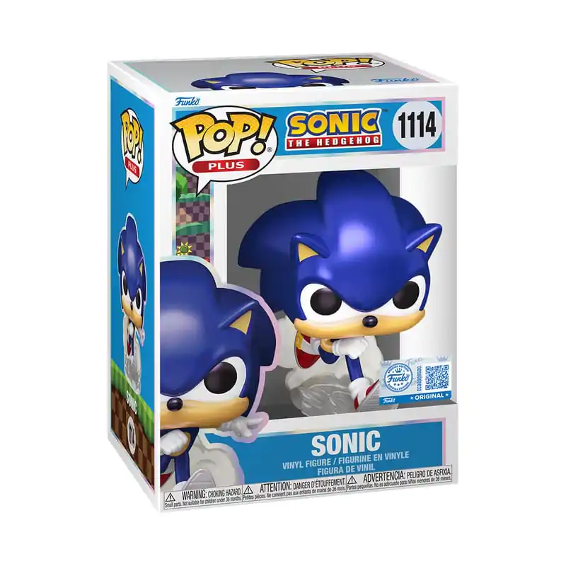 Sonic - The Hedgehog Funko POP! Plus Movies Vinyl Figures Sonic(PRL) 9 cm Figurina Vinil poza produsului