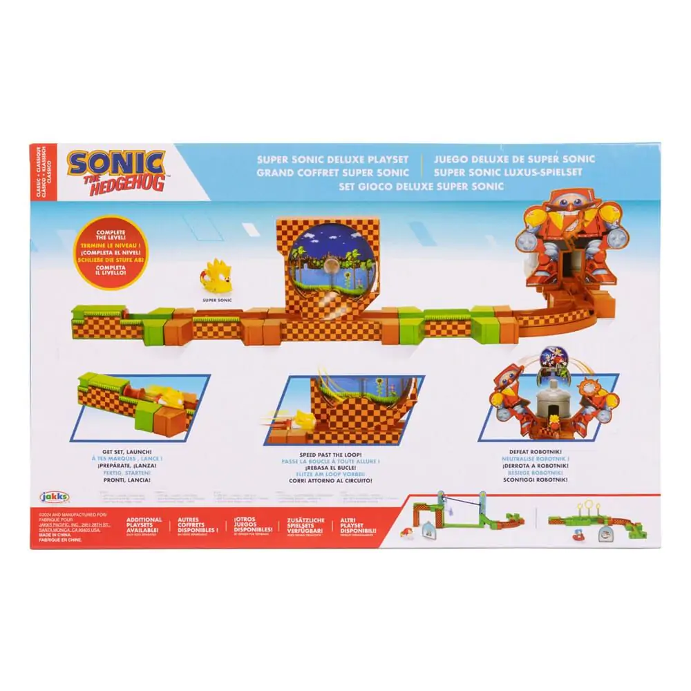 Sonic - Ariciul Go Go Racers Figurina Mini Set de joacă Rampe de lansare Deluxe poza produsului