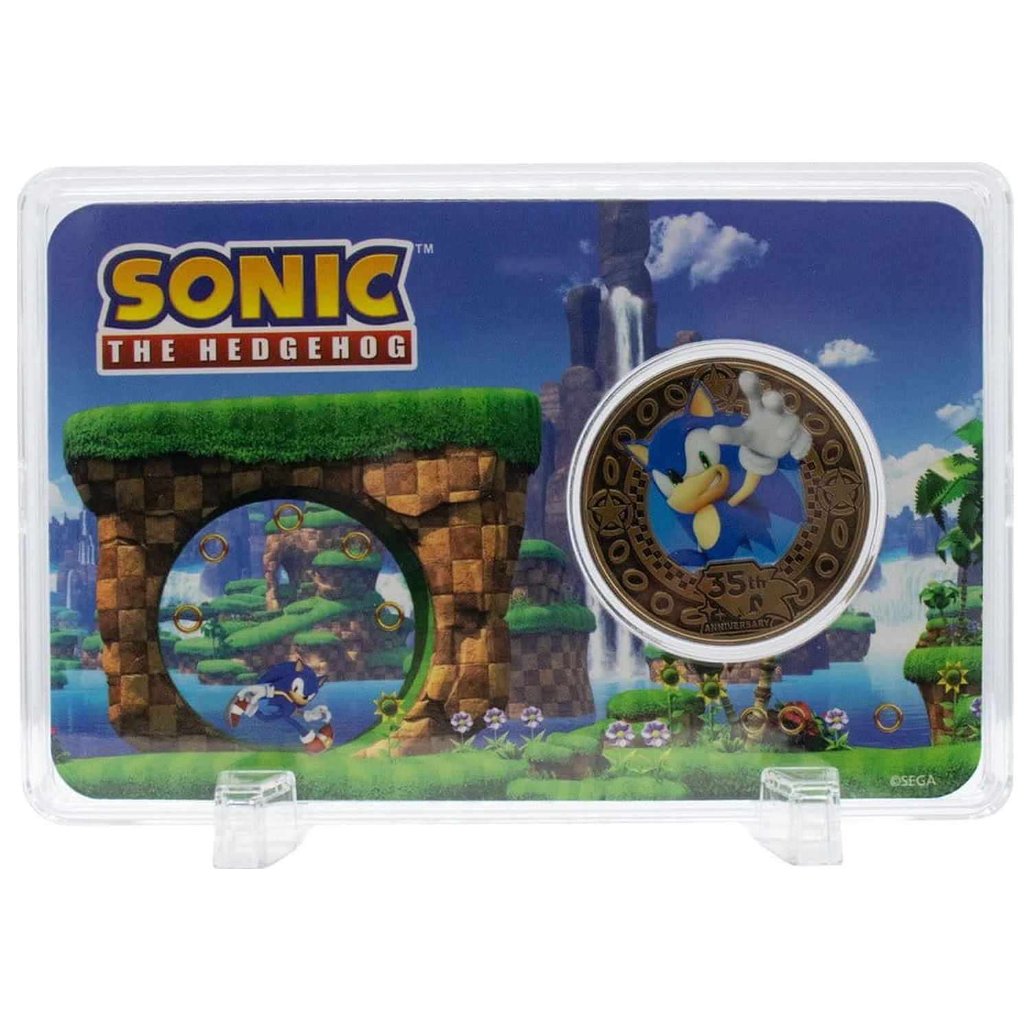 Moneda de colectie Sonic the Hedgehog Editie Limitata 35th Anniversary poza produsului