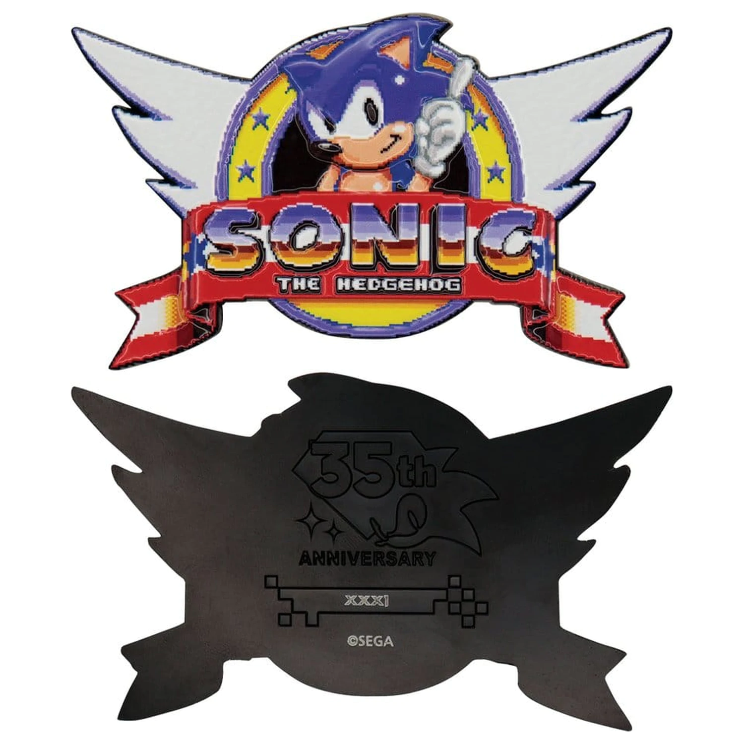 Sonic The Hedgehog Monedă de Colecție cu Logo Original poza produsului