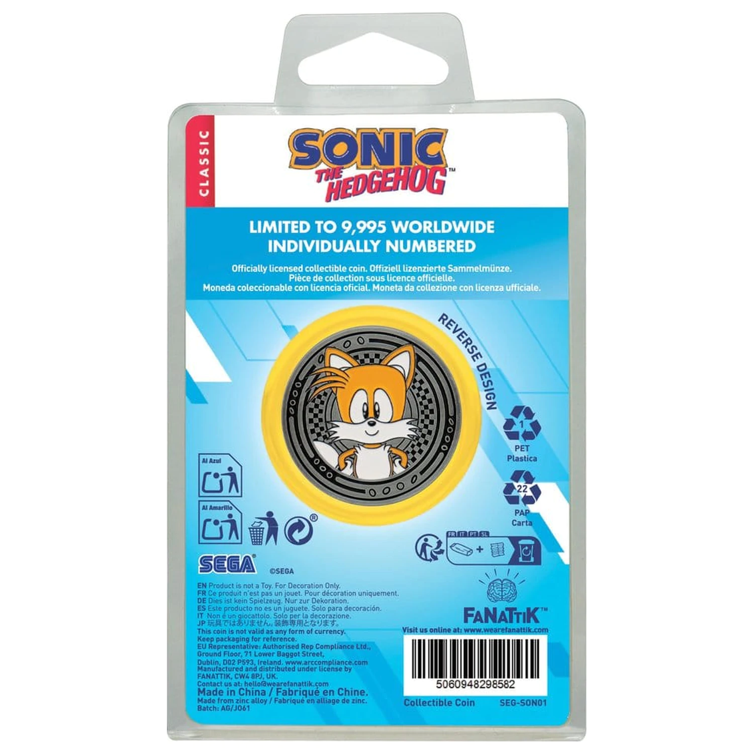 Sonic - The Hedgehog Moneda de Colectie Sonic & Tails poza produsului