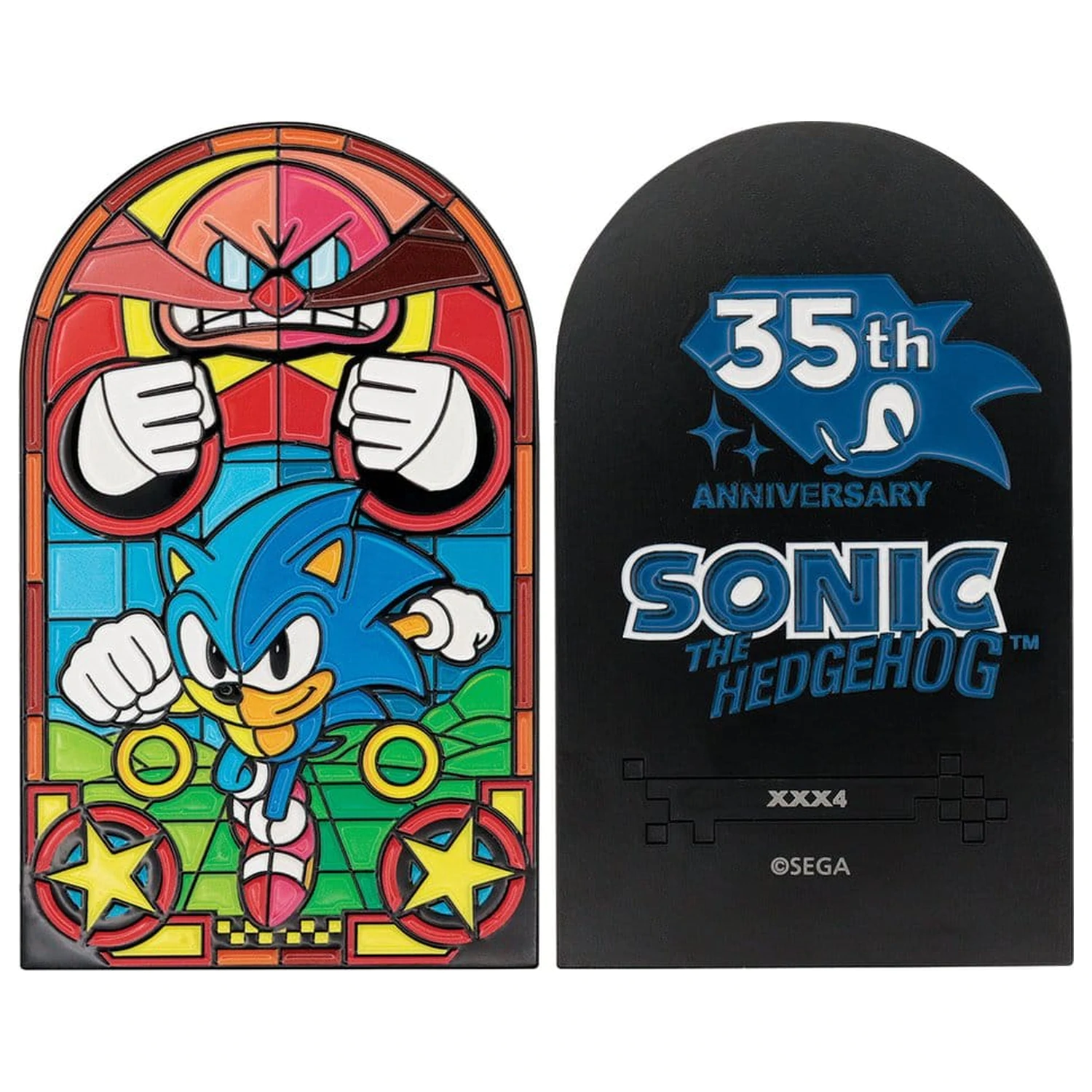 Sonic The Hedgehog Ingot Stained Glass Window Style 60 cm poza produsului