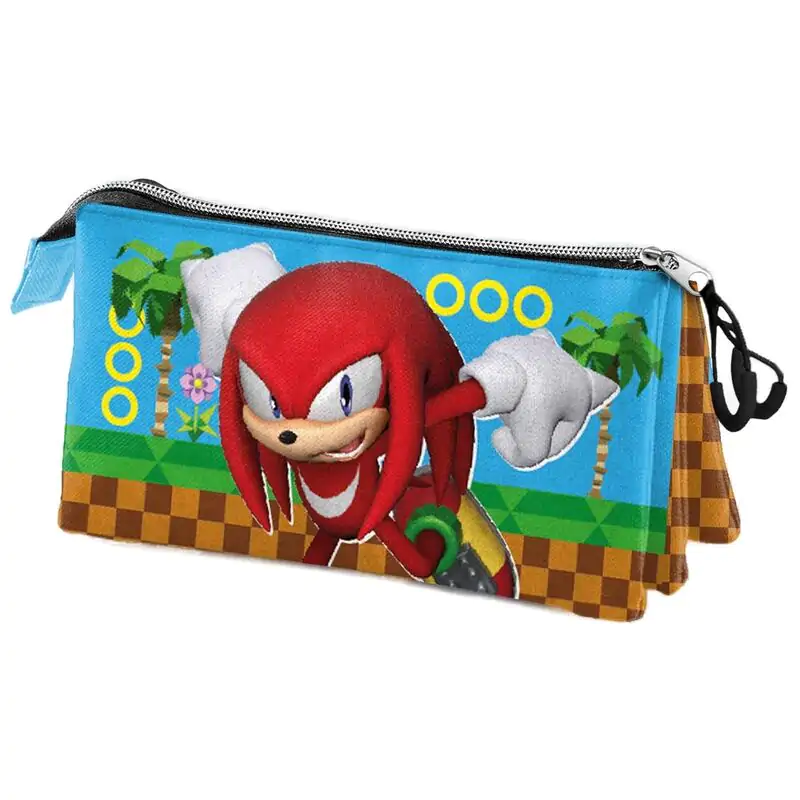 Sonic the Hedgehog Knuckles Run etui triplu pentru creioane poza produsului