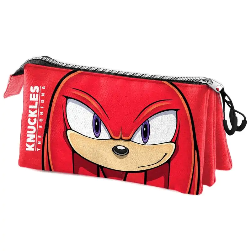 Sonic the Hedgehog Knuckles etui triplu pentru creioane poza produsului