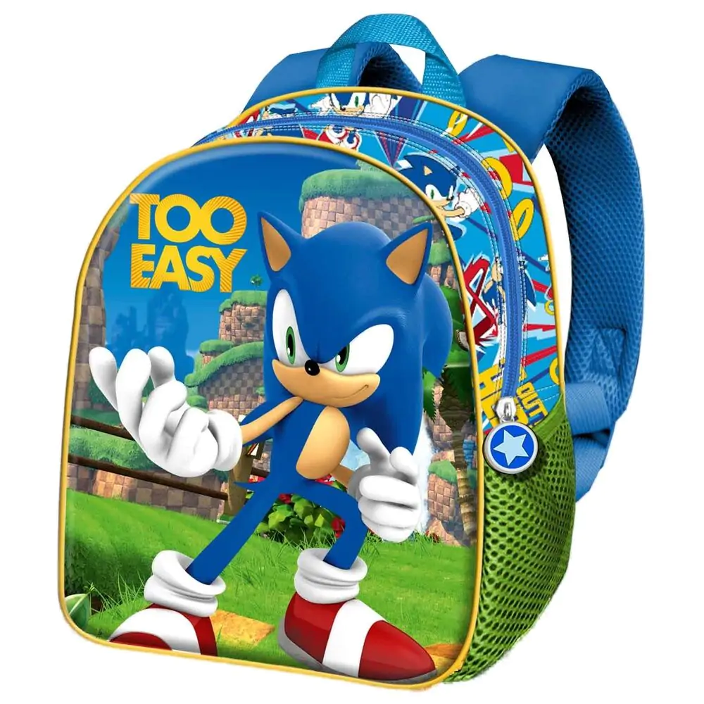 Sonic the Hedgehog Rucsac 3D Ușor 30 cm poza produsului