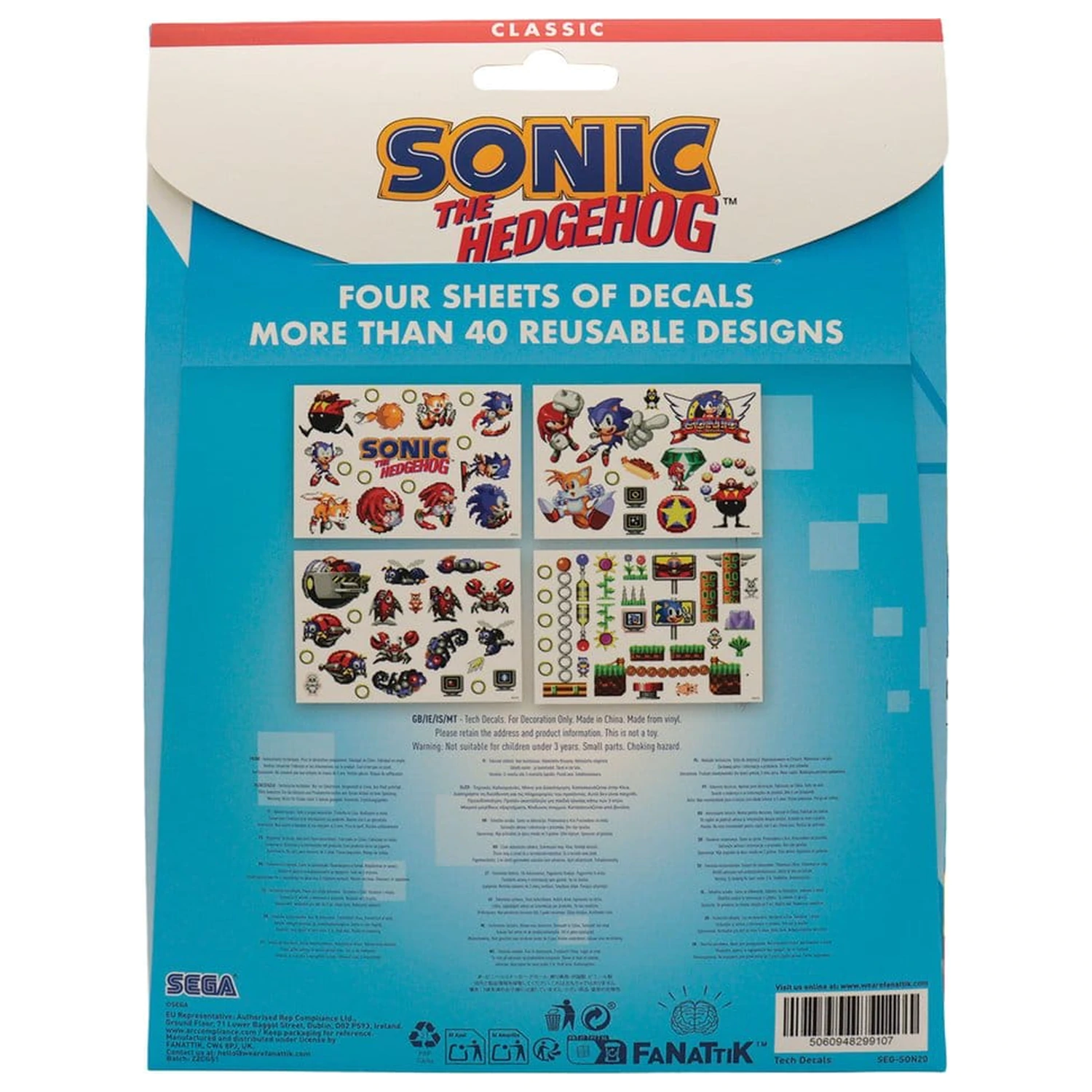 Sonic - The Hedgehog Tech pachet de autocolante poza produsului