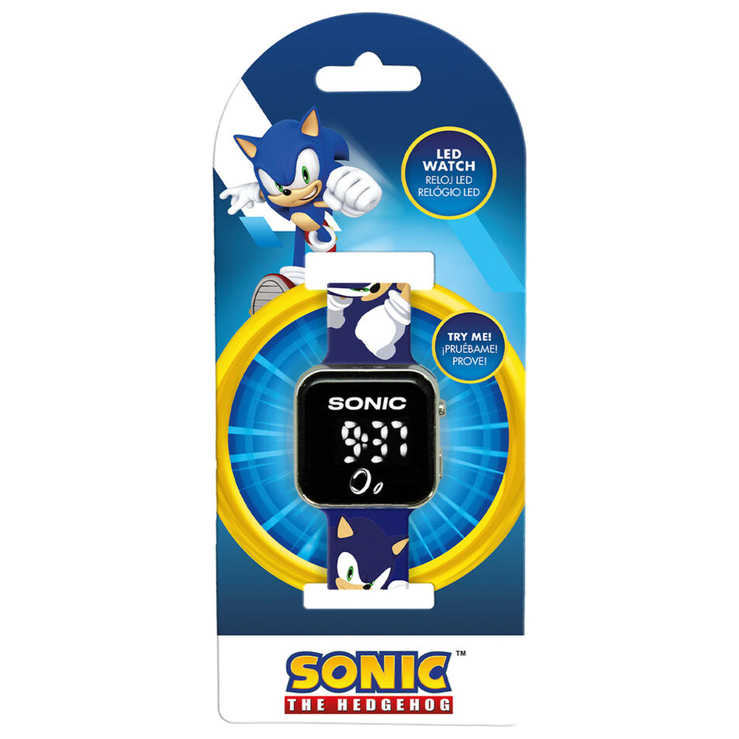 Sonic the Hedgehog ceas cu led poza produsului
