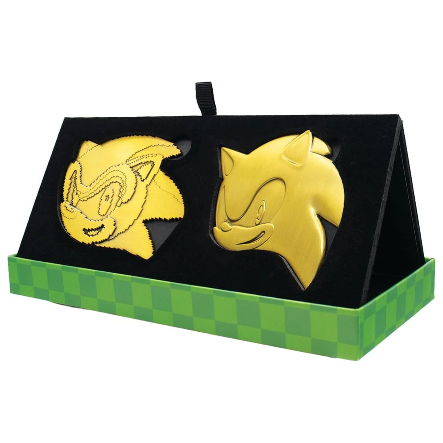 Sonic the Hedgehog Set medalioane 35th Anniversary Then & Now Limited Edition poza produsului