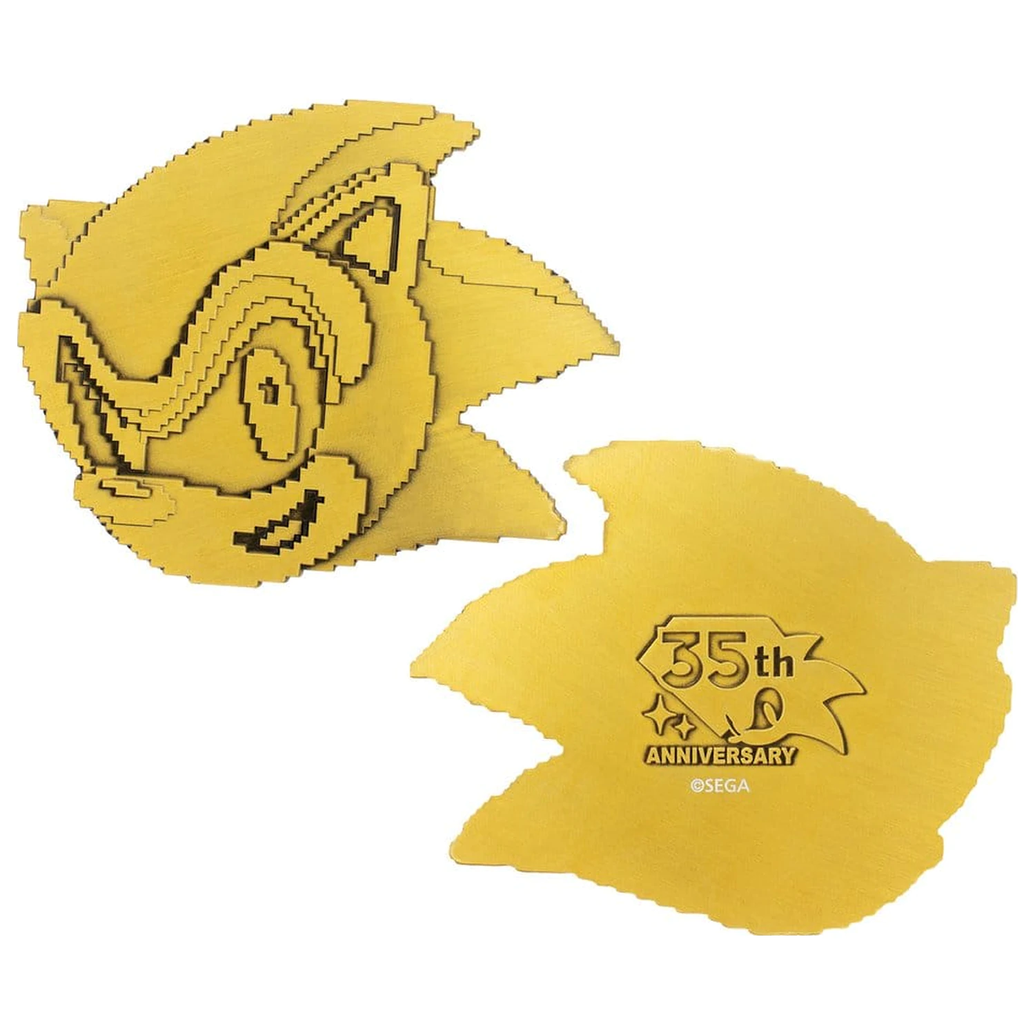 Sonic the Hedgehog Set medalioane 35th Anniversary Then & Now Limited Edition poza produsului