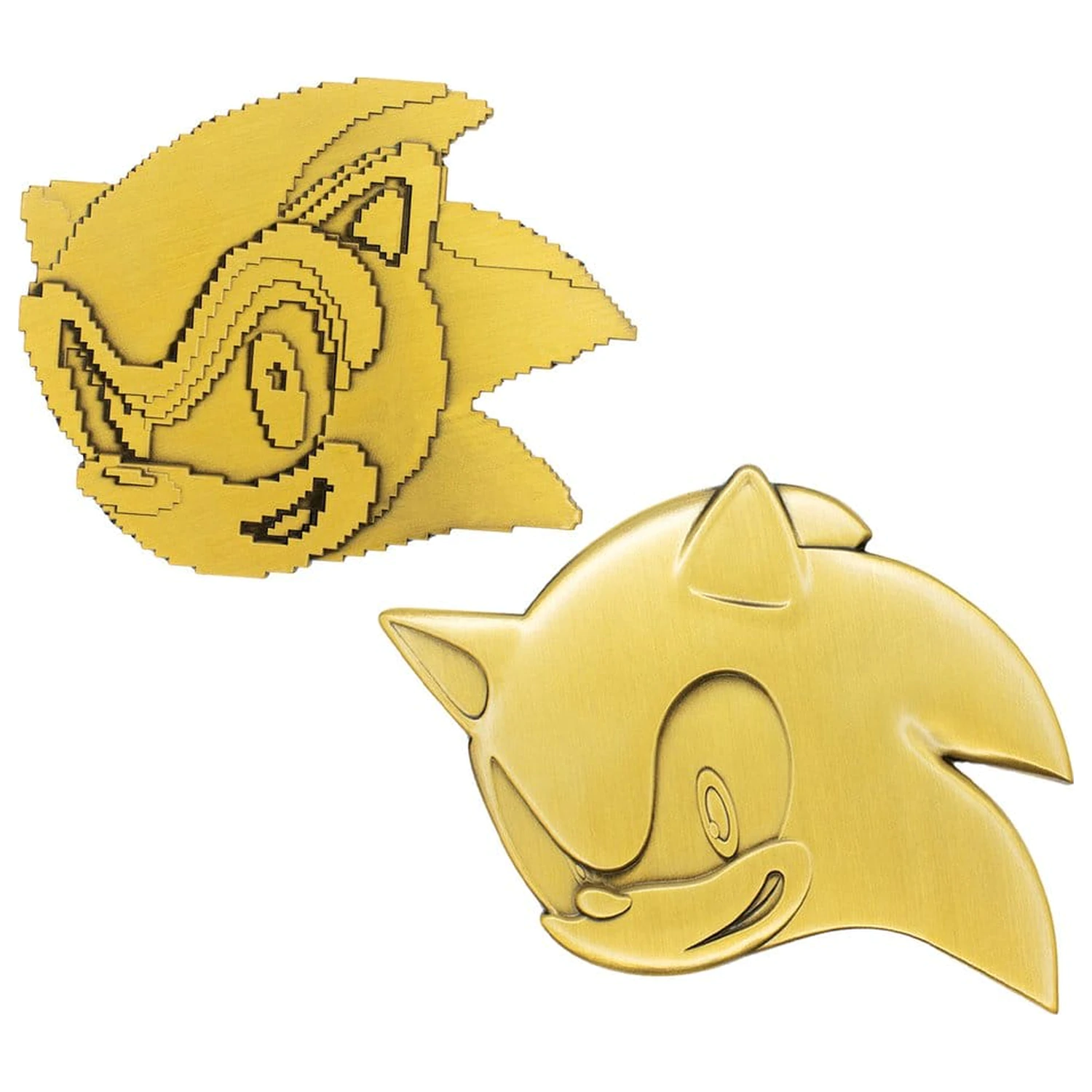 Sonic the Hedgehog Set medalioane 35th Anniversary Then & Now Limited Edition poza produsului