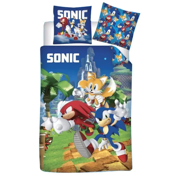 Sonic The Hedgehog husă de plapumă microfibră pat 90cm poza produsului