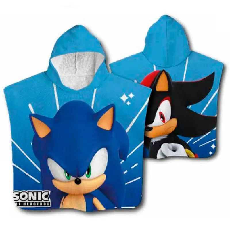 Sonic The Hedgehog poncho prosop din microfibră poza produsului