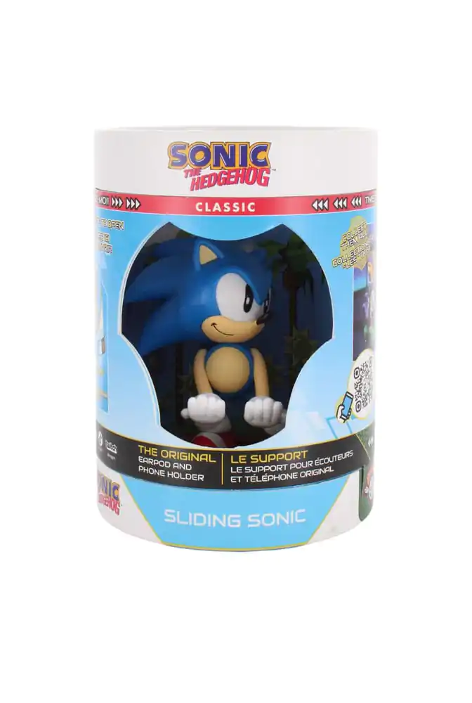 Sonic the Hedgehog Figurina Sonic alunecând mini cablu suport 10 cm poza produsului