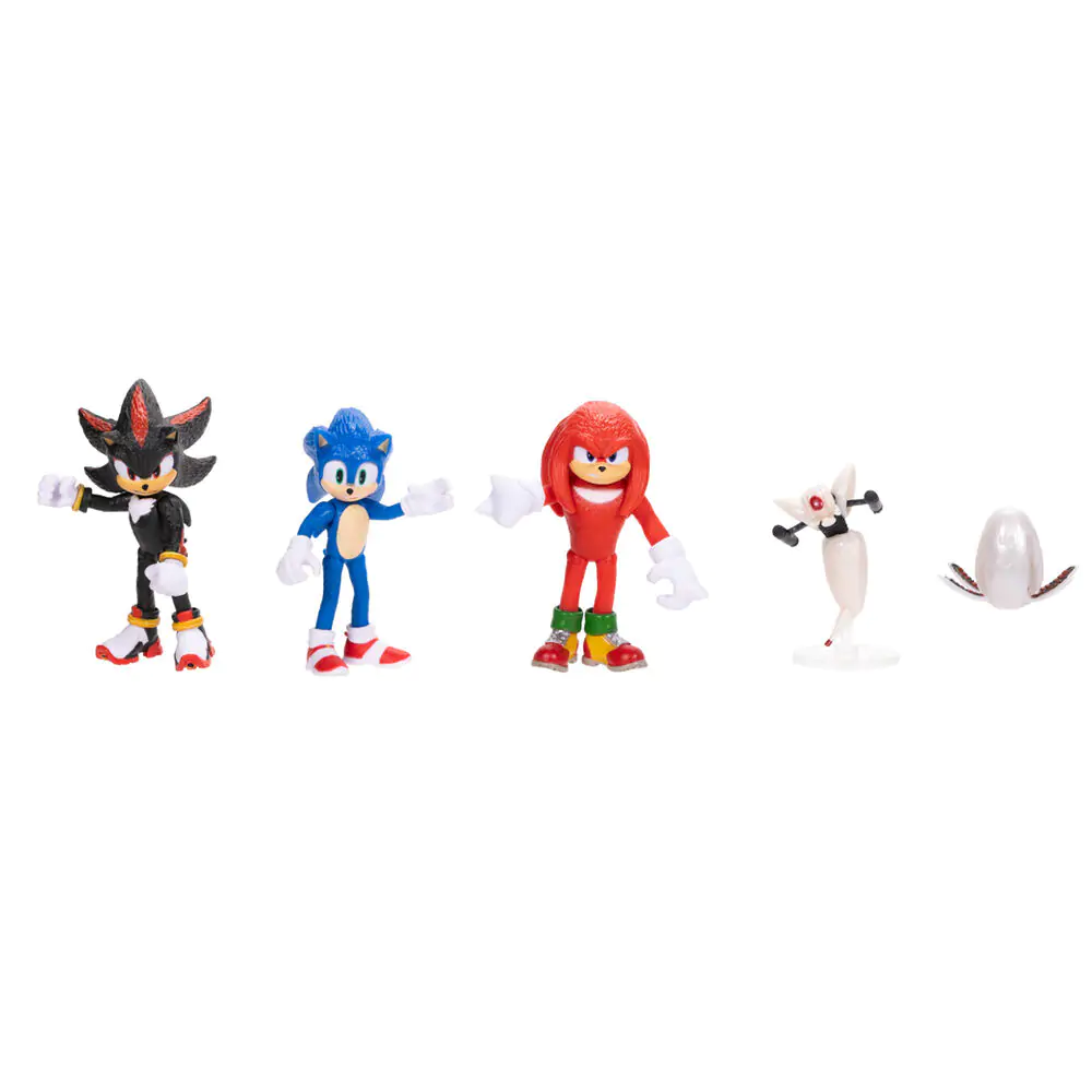 Set 6 mini figurine Sonic - The Hedgehog Movie 3 Wave 1 6 cm poza produsului