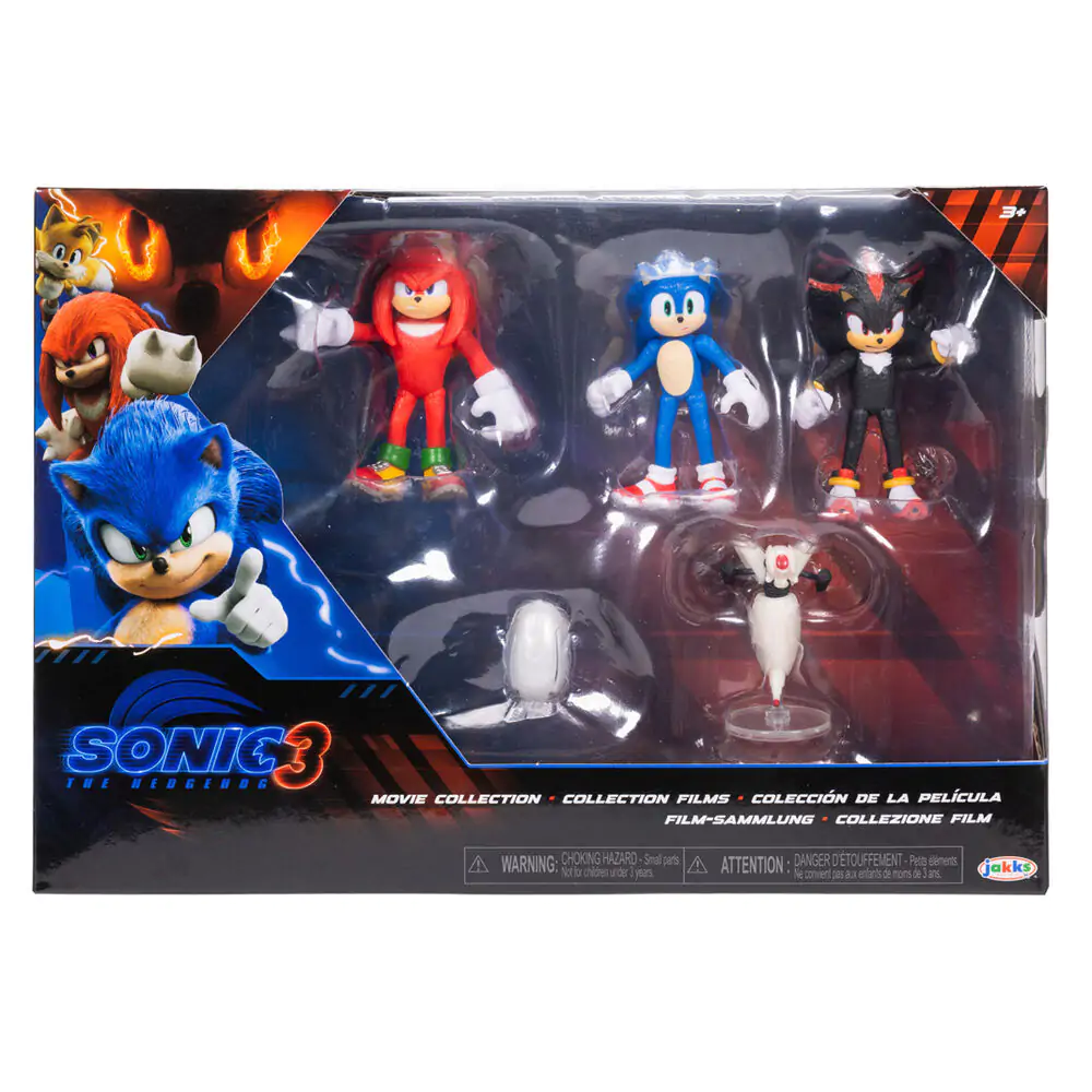 Set 6 mini figurine Sonic - The Hedgehog Movie 3 Wave 1 6 cm poza produsului